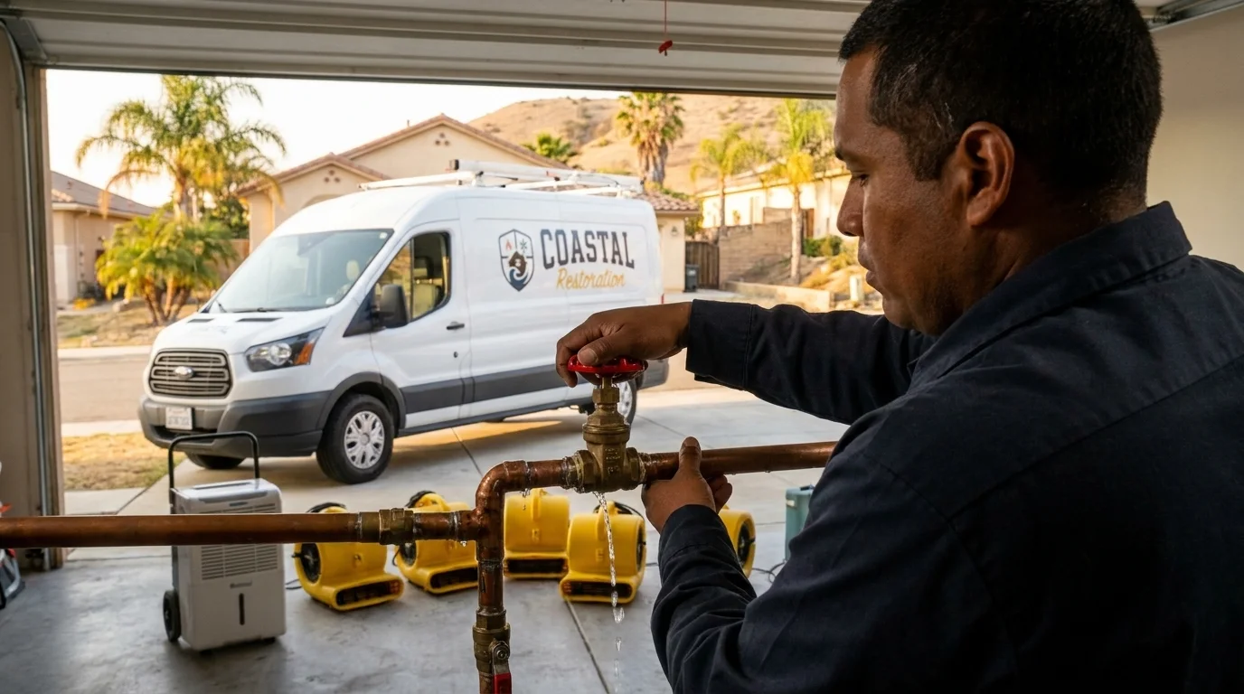Burst Pipe Cleanup and Repair